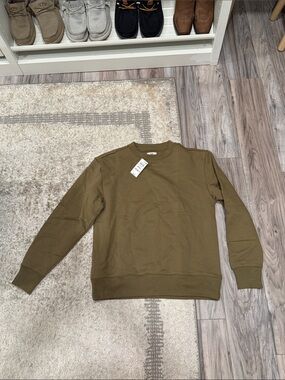 Mode of One Men's Army Brown Crewneck Pullover Sweatshirt
